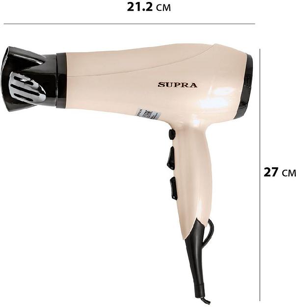 Фен Supra PHS-2205L бежевый фото 5