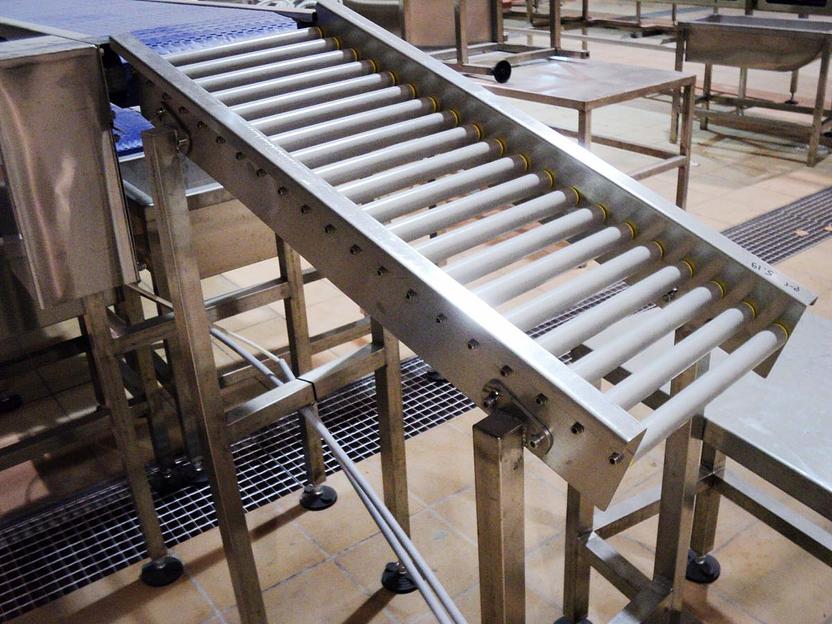 Рольганг для сбора чистых ящиков фото 2