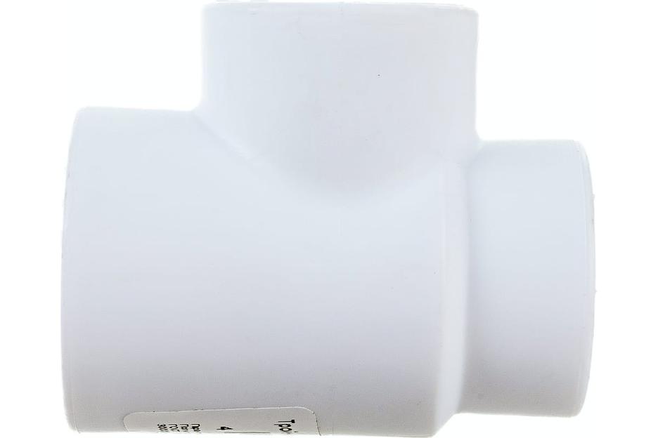 Тройник полипропиленовый PPR переходной 25х20х20мм белый фото 3