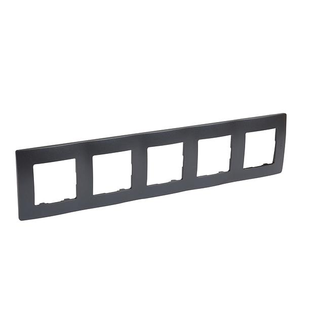 Legrand 672585 Рамка - 5 постов - Etika - антрацит фото 2