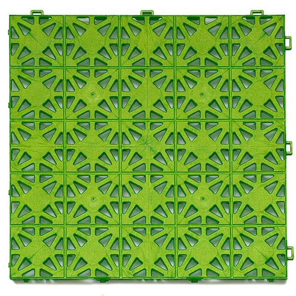 Модульное уличное покрытие Террапласт, Цвет Зеленый RAL 6029, Толщина модуля 11 мм. фото 1
