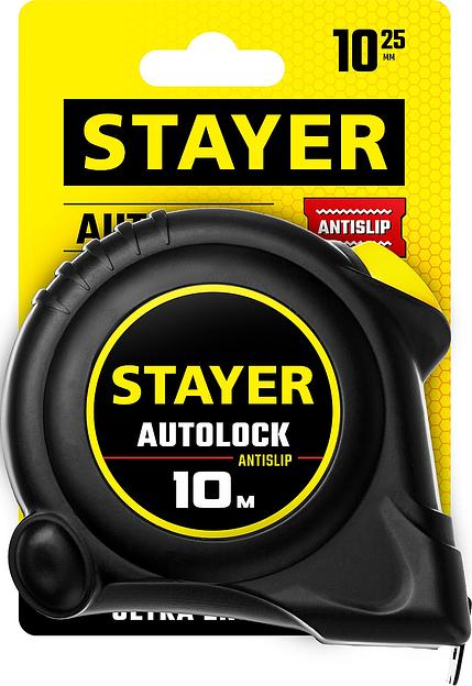 STAYER AutoLock, 10 м х 25 мм, рулетка с автостопом (2-34126-10-25) фото 5