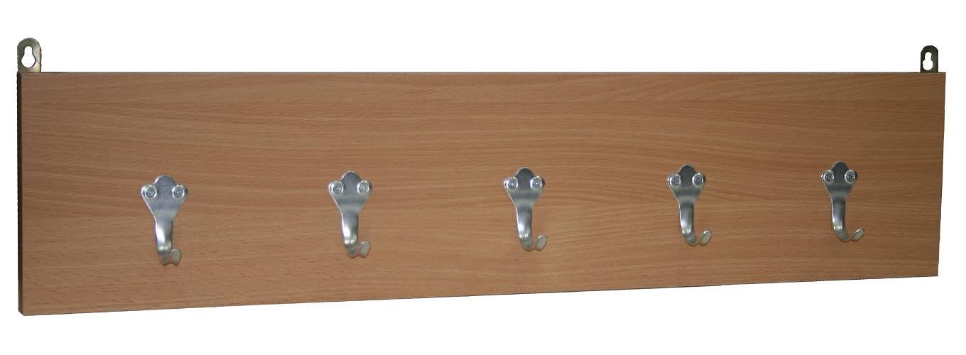 Вешалка настенная — ВШ-1 из ЛДСП эконом класса на 5 крючков фото 1