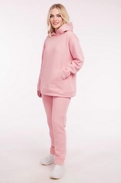 Костюм футер 3-х нитка с начесом  3128/27/Нежно-розовый  фото 5