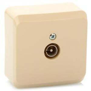 Systeme electric TVA-002K ЭТЮД О/У телевизионная РОЗЕТКА, КРЕМОВЫЙ, Россия фото 2