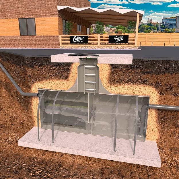 Жироуловитель промышленнный горизонтальный «Овас-В» фото 3