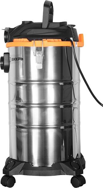 Строительный пылесос Ресанта ПС-1500/30 1500Вт (уборка: сухая/влажная) серебристый фото 3