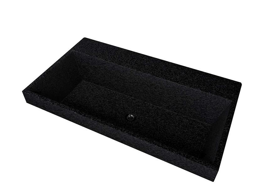 Раковина мебельная для ванной комнаты Марко «Слим 80 чёрный металлик» ОПТ фото 2