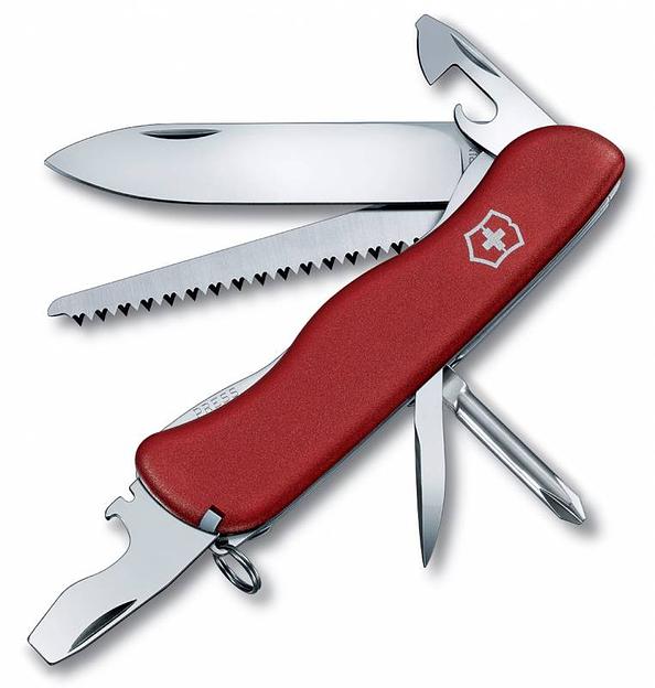 Нож перочинный Victorinox TRAILMASTER (0.8463) 111мм 12функций красный фото 1