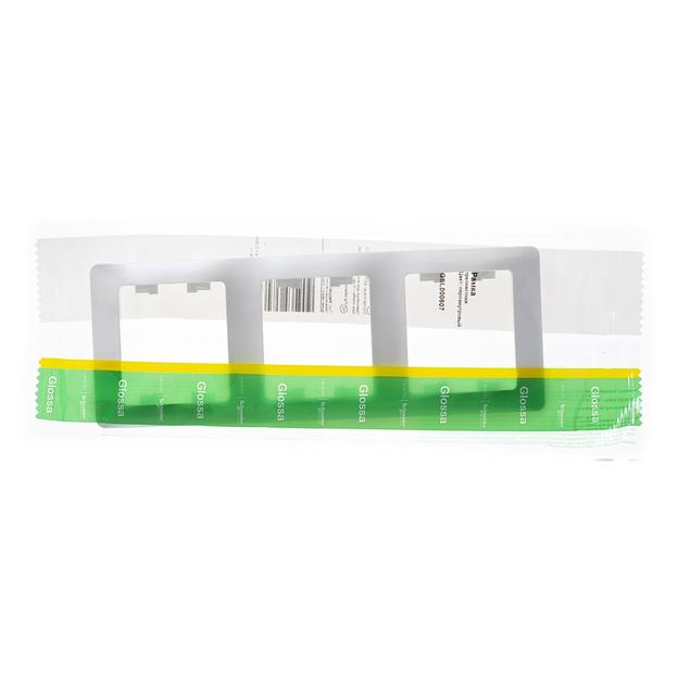 Systeme electric GSL000607 GLOSSA 3-постовая РАМКА, вертикальная, ПЕРЛАМУТР фото 2