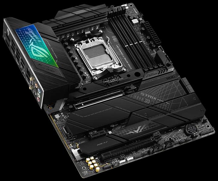 Материнская плата ASUS ROG STRIX X670E-F GAMING WIFI, Socket AM5, X670, 4*DDR5, HDMI+DP, 4xSATA3 + RAID, M2, Audio, Gb LAN, USB 3.2, USB 2.0, ATX; 90MB1BA0-M0EAY0 (ROG STRIX X670E-F GAMING WIFI) фото 3