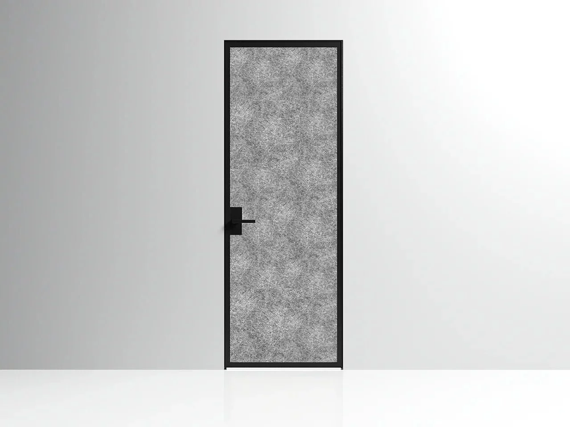 Межкомнатная дверь Linum, декоративный триплекс DA5−1 (Лён) на заказ фото 2