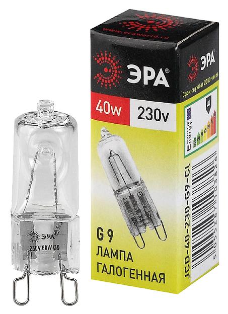 ЭРА C0027378 Лампа галогенная JCD-40-230V-G9-Cl фото 1