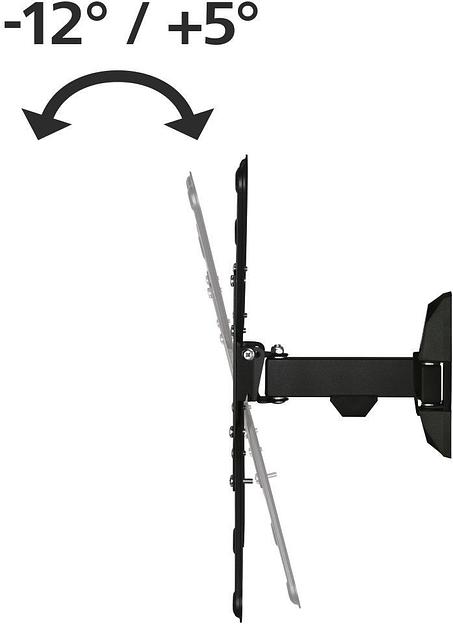 Кронштейн для телевизора Hama 00220823 черный 32"-65" макс.20кг настенный поворот и наклон фото 6