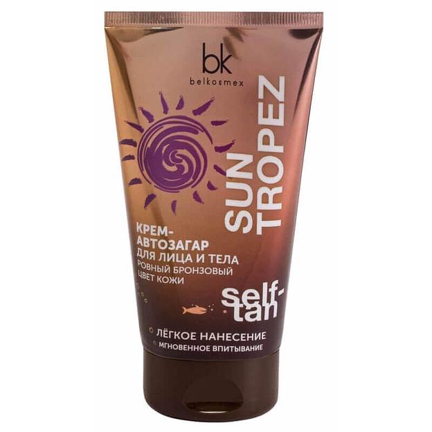 Belkosmex крем-автозагар для лица и тела ровный бронзовый цвет кожи 150г фото 1
