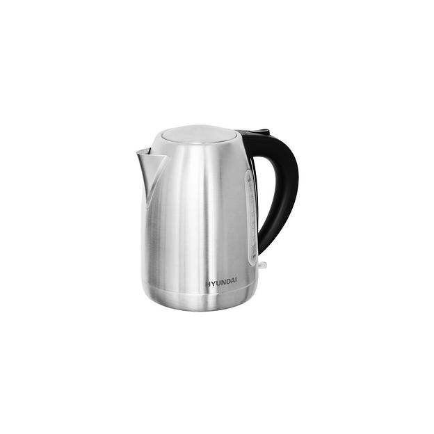 Чайник электрический Hyundai HYK-S2014, 2000Вт, серебристый и черный фото 1