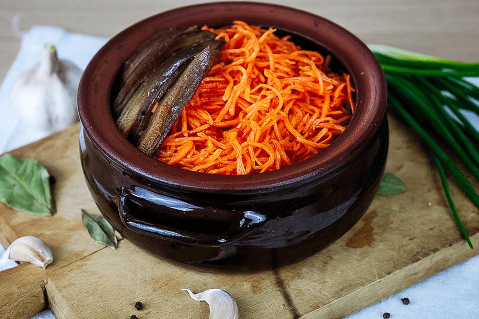 Морковь по-корейски с баклажанами ОПТ фото 3