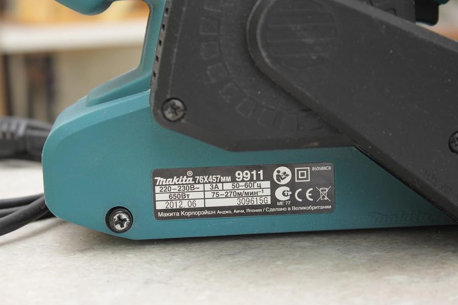 Ленточная шлифмашина Makita 9911 ОПТ фото 10