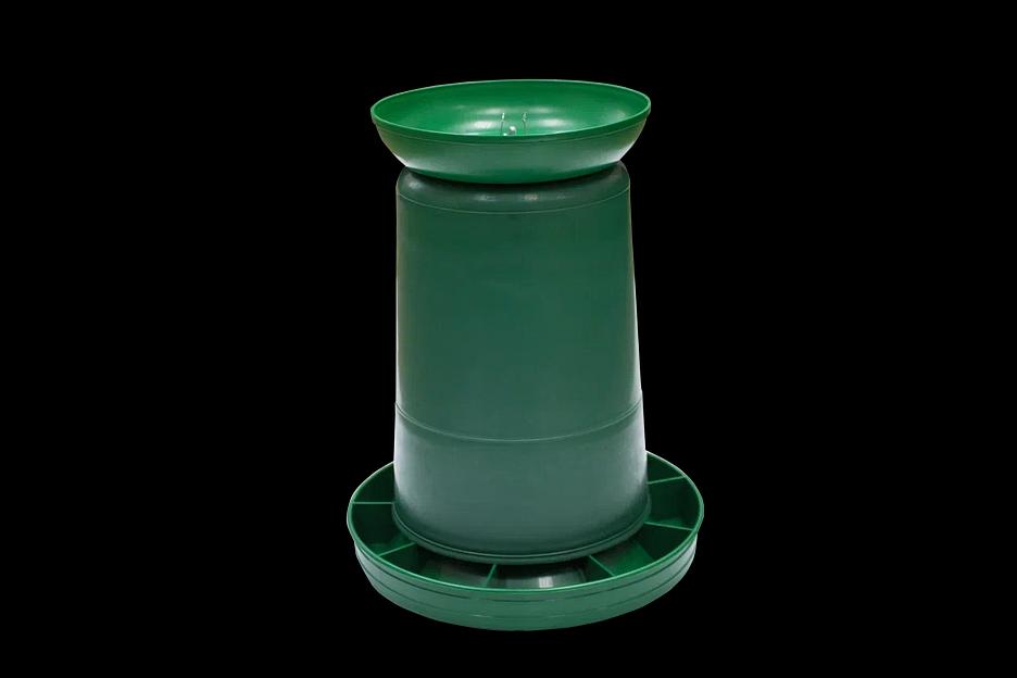 Кормушка бункерная для птиц 8 кг зеленая ОПТ фото 3