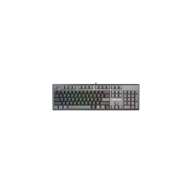 Клавиатура A4TECH Fstyler FS100 Neon, USB, черный фото 1