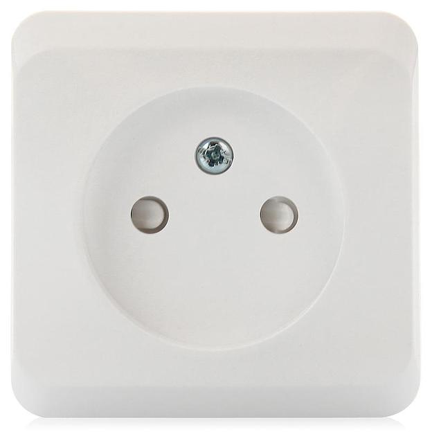 Systeme electric PA16-002B ЭТЮД О/У РОЗЕТКА без заземления со штороками 16А 250B, белый, Россия фото 4