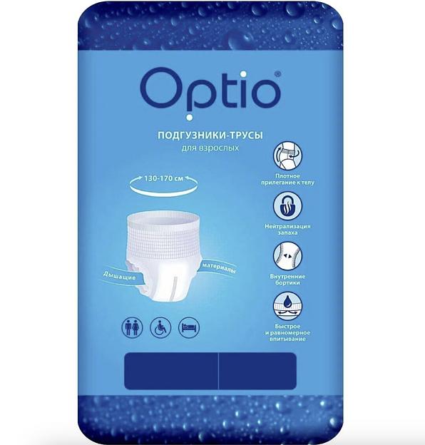 Подгузники-трусы для взрослых «Оптио» L x30, опт фото 1