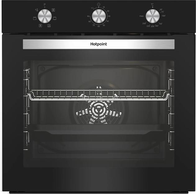 Духовой шкаф Электрический Hotpoint HETF 614 JH BL черный фото 1