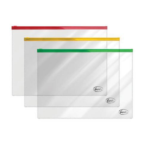 Папка-конверт на молнии А4, 0,14мм, ПВХ, ассорти Forofis фото 1