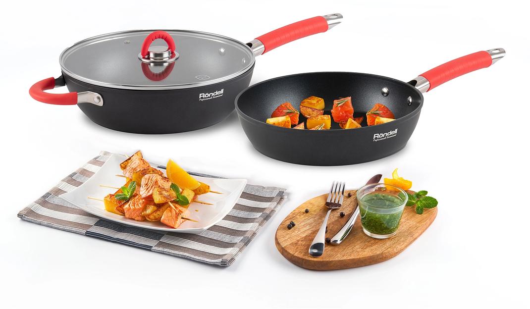 Сковорода Rondell Passion RDA-1932 круглая 28см покрытие: Xylan Plus ручка несъемная (без крышки) черный фото 6