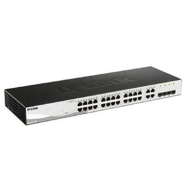 D-Link DGS-1210-28/F3A Настраиваемый L2 коммутатор с 24 портами 10/100/1000Base-T и 4 комбо-портами 100/1000Base-T/SFP фото 1