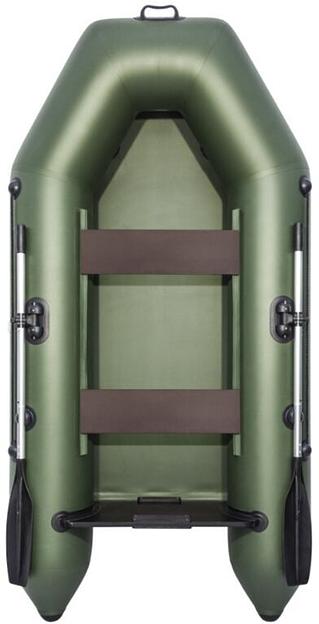 Лодка Аква 2600, 2600*1300*360 мм., цвет: зеленый фото 3