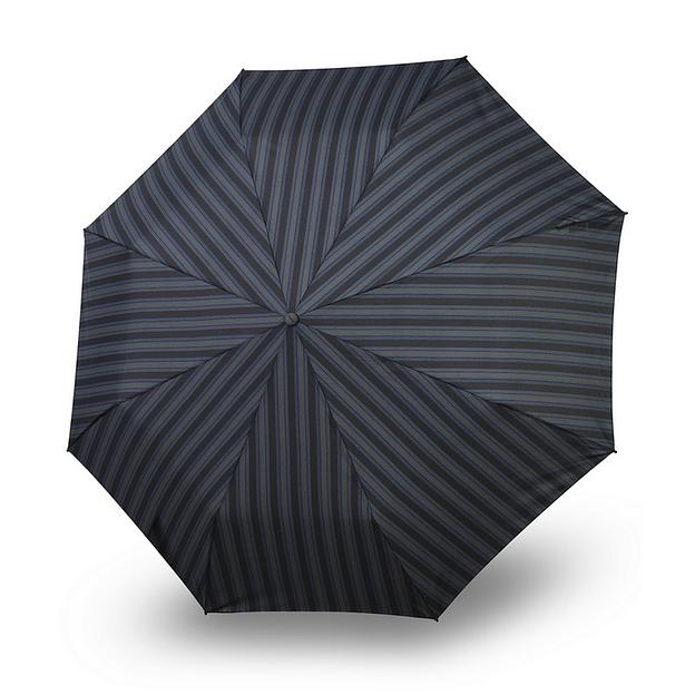 Зонт Knirps автомат T.260 Medium Duomatic Crook Handle 2LINE UP BLACK ECOREPEL 95 3260 8499 фото 1