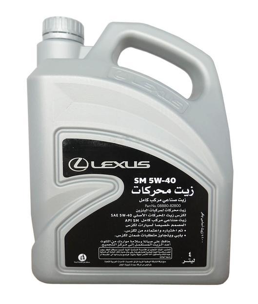 Моторное масло Lexus SAE 5W-40 / API SP / ILSAC GF-6, для бенз. двигателей, (ОАЭ/ENOC), 4 л. ОПТ фото 1