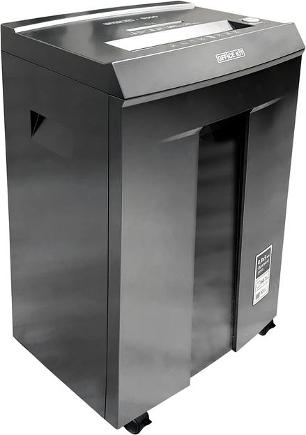 Шредер Office Kit S300 0,8x5 черный (секр.P-7) фрагменты 8лист. 33лтр. пл.карты CD фото 3