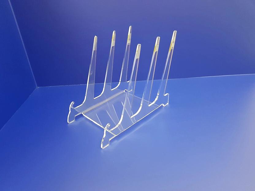 Подставка для декоративных тарелок тройная горизонтальная. фото 1