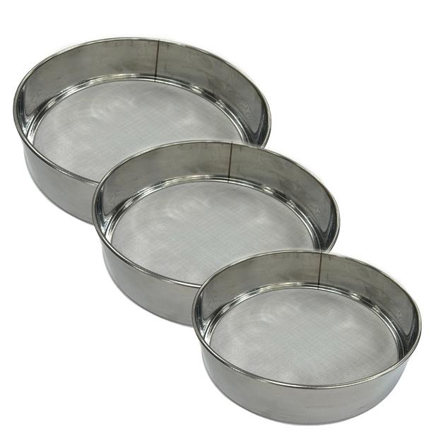 Сито d=170/190/200 мм. (набор 3 шт.) нерж. /1/ фото 1