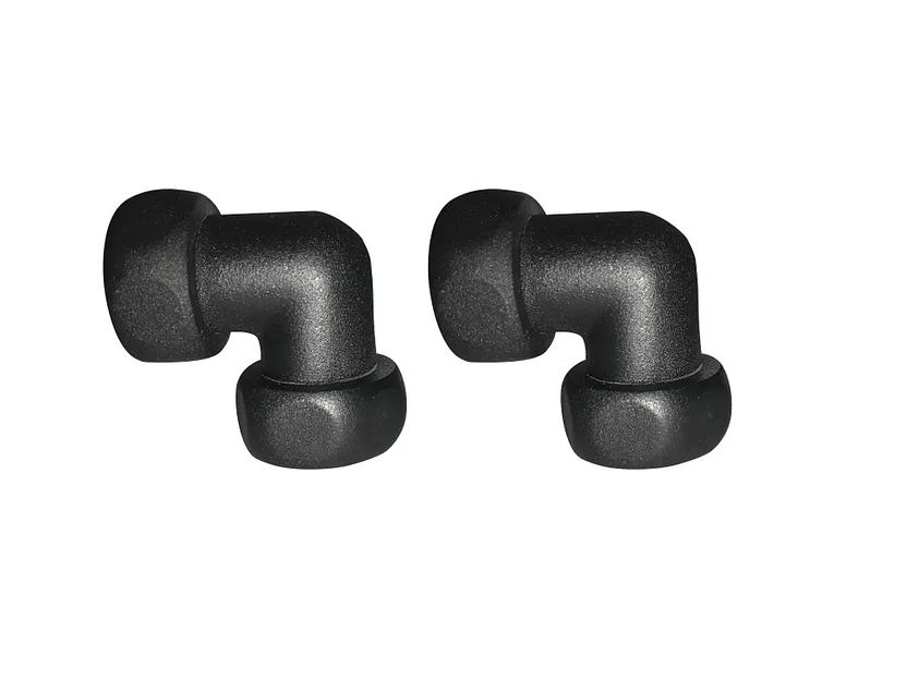 Соединители угловые черные для установки полотенцесушителя опт фото 1