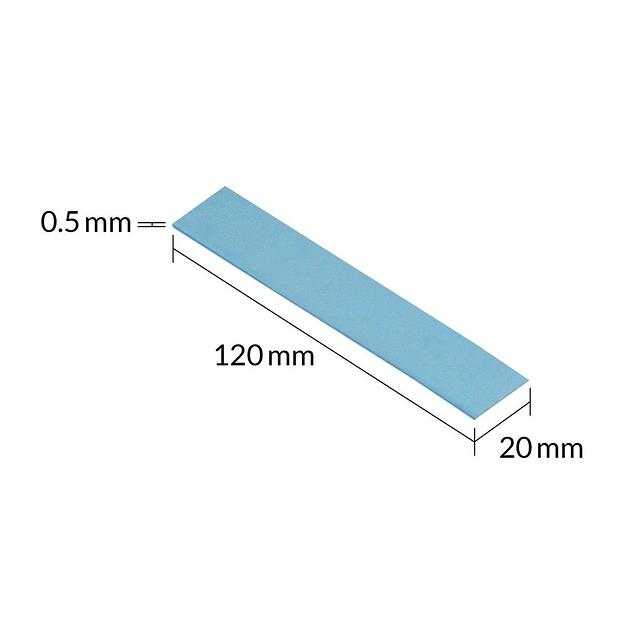 Термопрокладка Arctic Thermal pad 120x20mm, 0.5mm - 4 Pack TP-3 (ACTPD00055A) фото 3