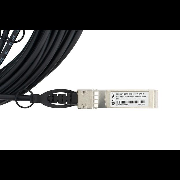 Кабельная сборка SNR Direct Attach Twinax Cable (DAC), 40Gb QSFP-40G->4xSFP+ 10Gb, 3м, SNR-QSFP-40G-4xSFP+DAC-3 фото 3