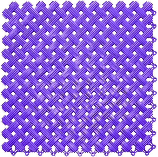 Aqua – антискользящее дренажное покрытие, Цвет Фиолетовый RAL 4005, Толщина модуля 9 мм. фото 1