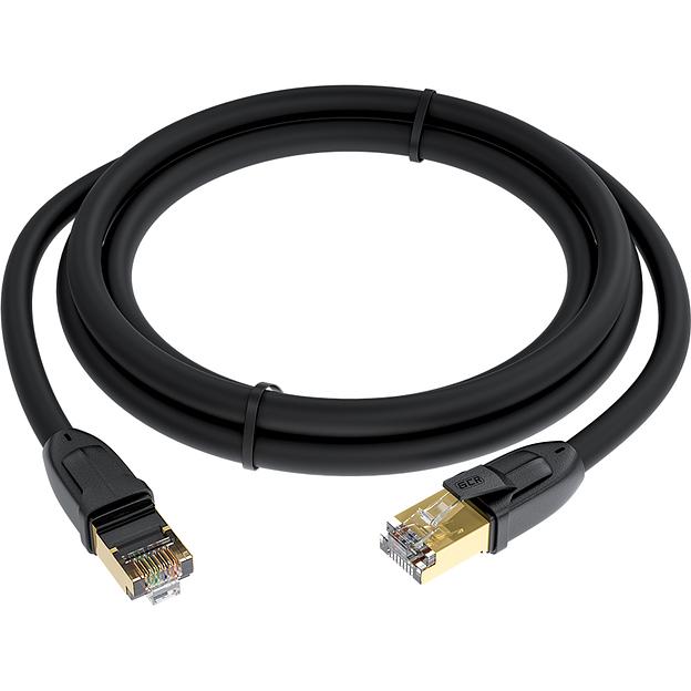 GCR Патч-корд PROF прямой 7.5m, FTP медь кат.6, позолоч. контакты и коннектор, 25 AWG, Deluxe ethernet high speed 10 Гбит/с, RJ45, T568B, GCR-52548 Greenconnect GCR-52548 фото 2