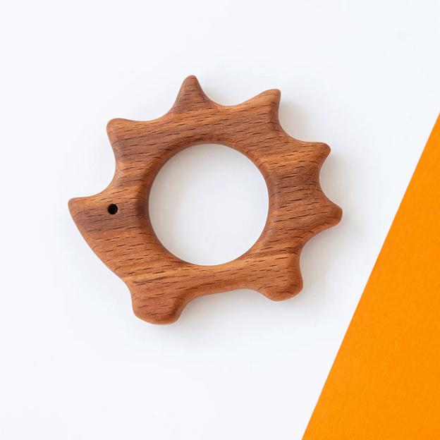 Деревянные прорезыватели-грызунки Ежик, Опт фото 1