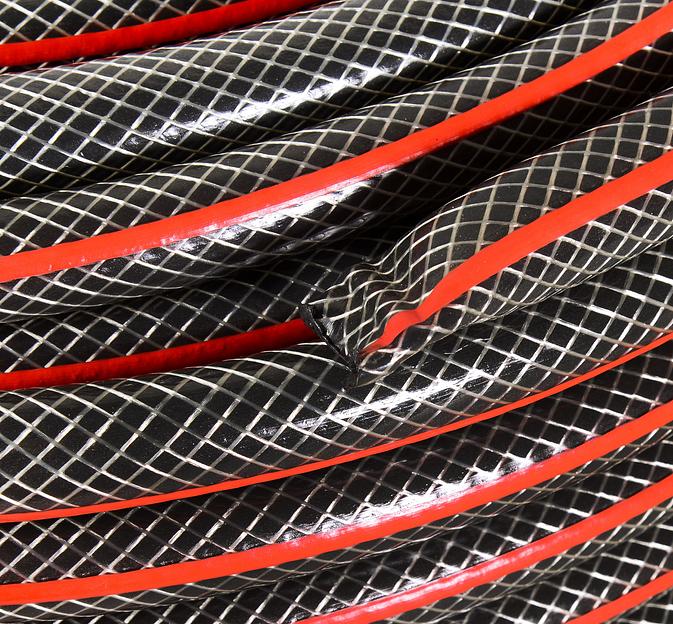 Шланг Вихрь 73/7/2/7 3/4" 25м поливочный армированный черный/красный фото 7