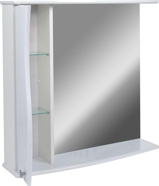 Зеркало-шкаф Элегант 75 DORATIZ 2711.055, белый с подсветкой фото 3