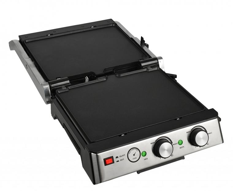 Электрогриль GFGril GF-165 2000Вт черный/серебристый фото 2