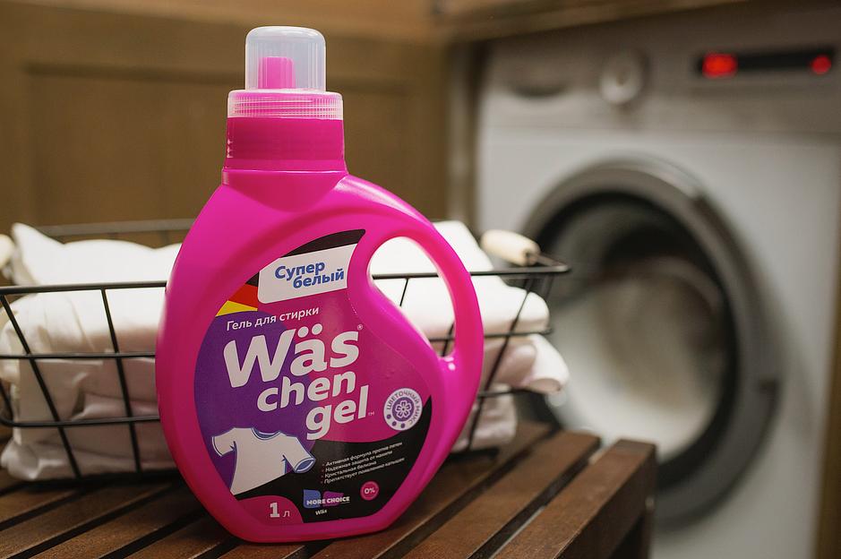 Гель для стирки белого белья More Choice Wäs chen gel White 1 л, опт фото 7