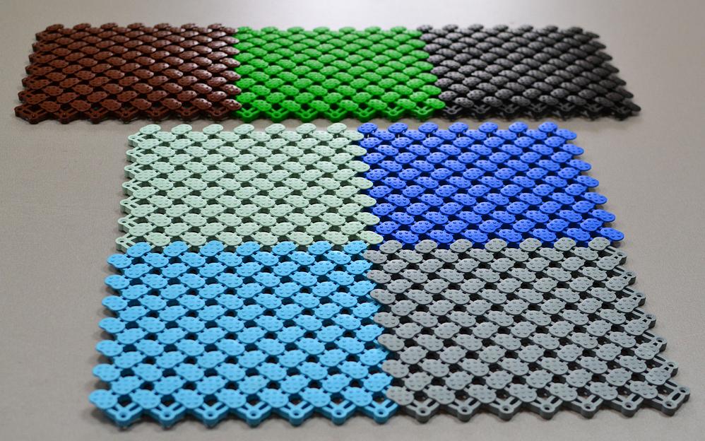 Модульное напольное покрытие «Кантри» синий фото 3