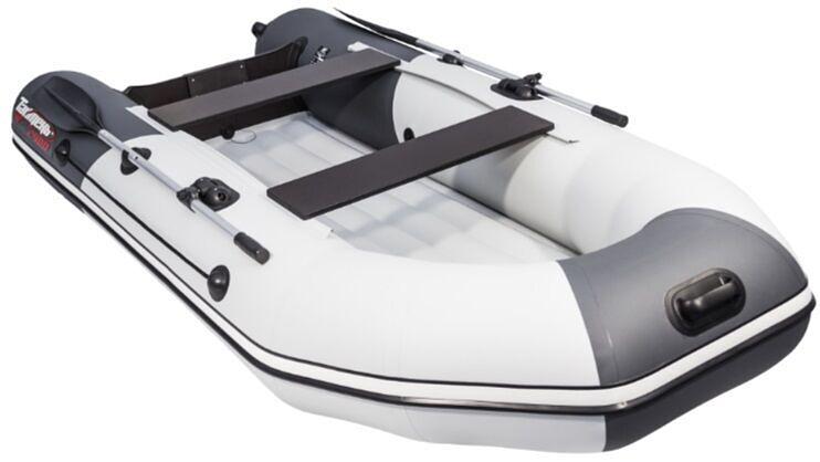 Лодка Таймень NX 2900 НДНД, 2900*1420*400 мм., цвет: серый-черный фото 3
