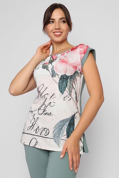 Комплект женский Style Magro «Прованс», футболка+бриджи, опт фото 6