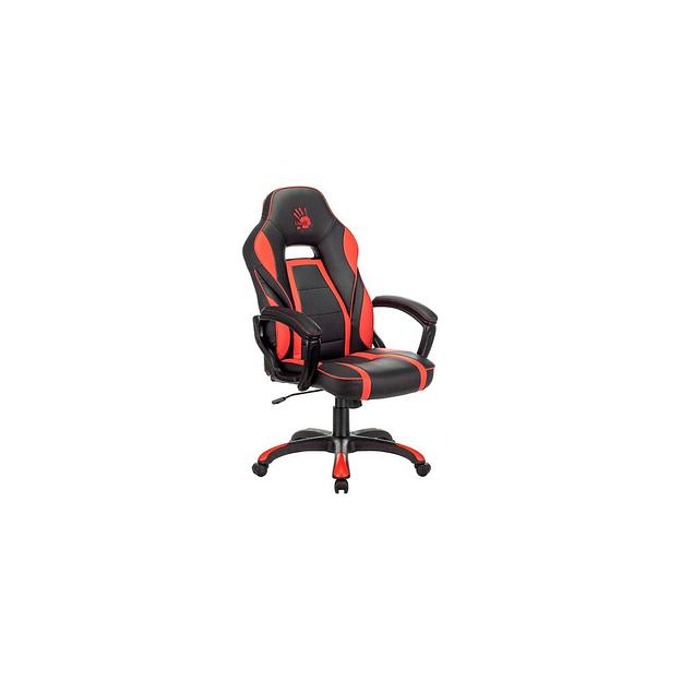 Кресло игровое A4TECH Bloody GC-350, на колесиках, эко.кожа, черный/красный фото 1